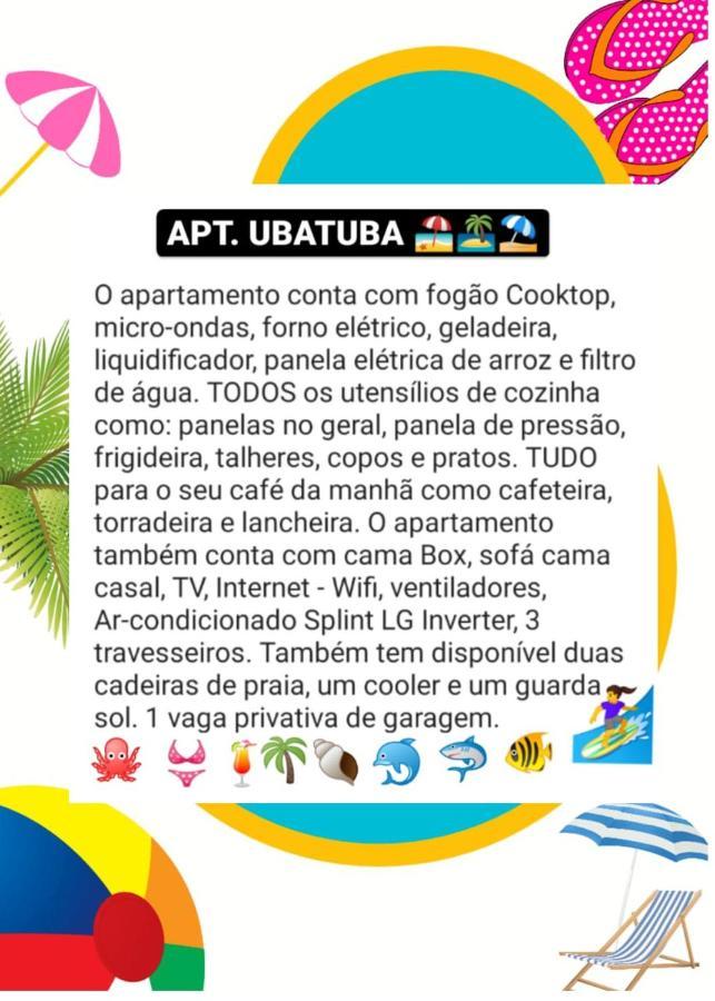 Apartamento Ubatuba - Praia Grande - 250M Da Praia Kültér fotó